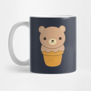 Kawaii Cute Ice Cream Bear T-Shirt Mug